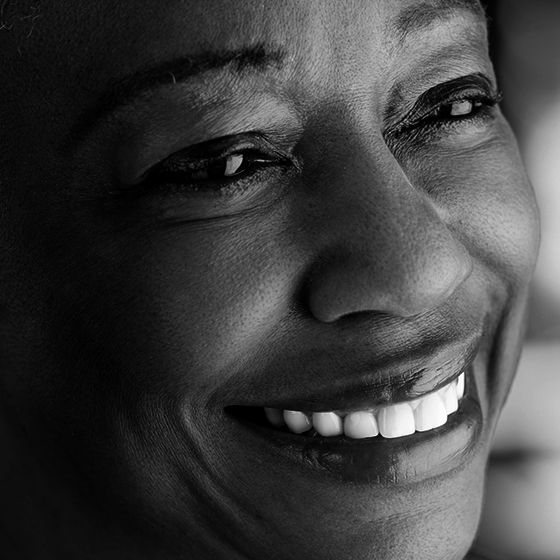 woman smiling